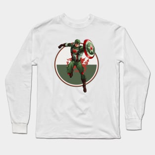 Captain Cymru, Welsh Avenger Long Sleeve T-Shirt